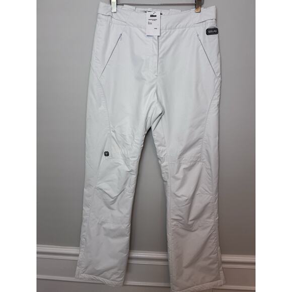 Brugi Womens White Insulated Water Proof Snowpants Ski Pants Size Small NWT $298 - Picture 1 of 16
